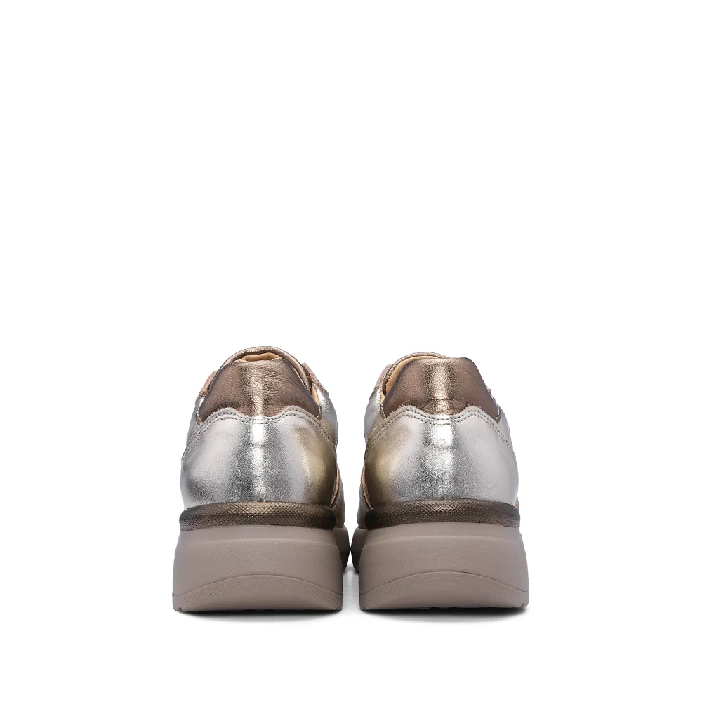 Sapatilha Casual Mulher Metalizado Dourado - Image 5