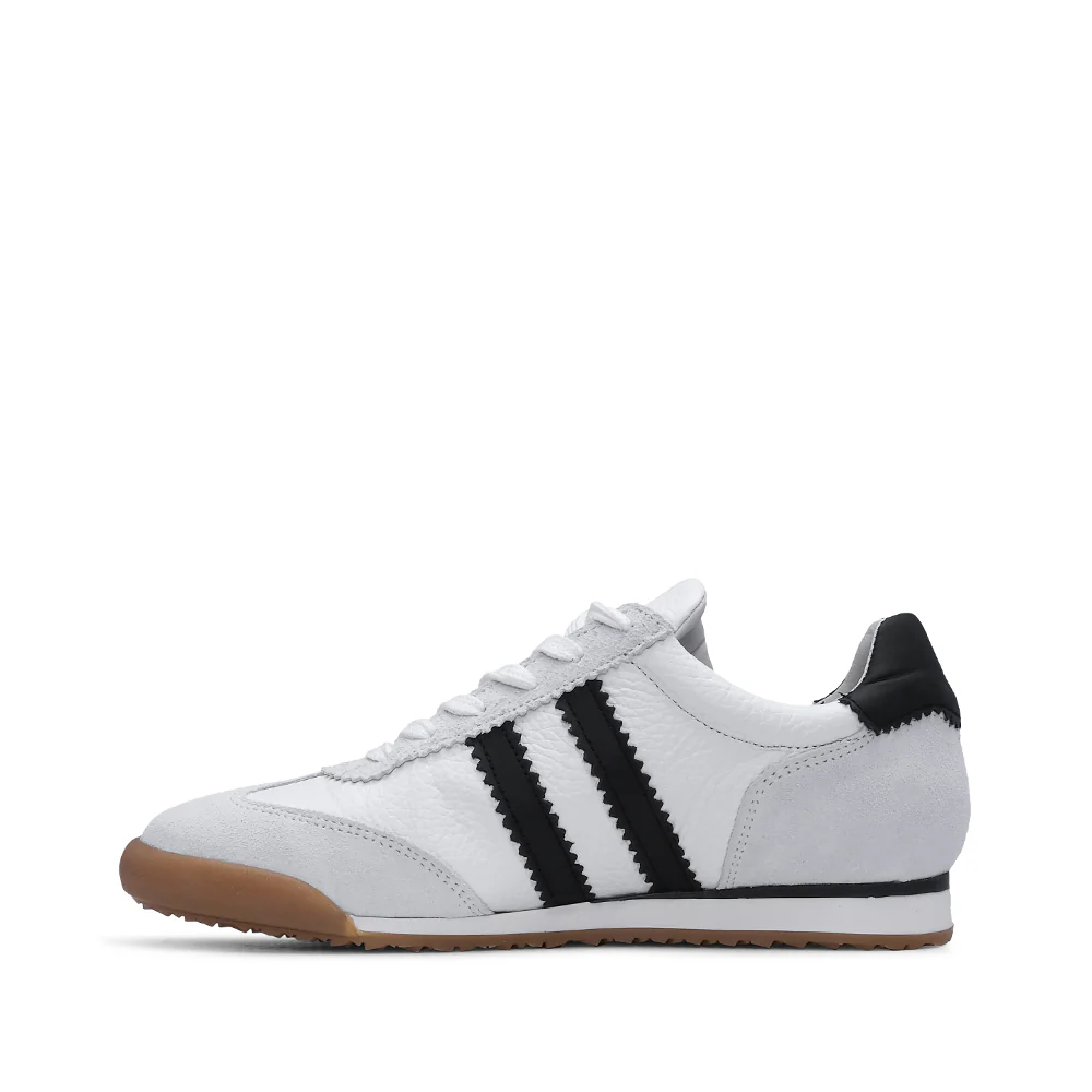 Sapatilha Casual Mulher Pele Branco E Preto - Image 2