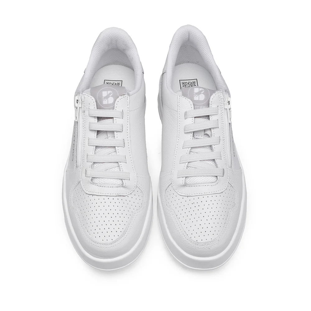Sapatilha Casual Mulher Pele Branco - Image 5