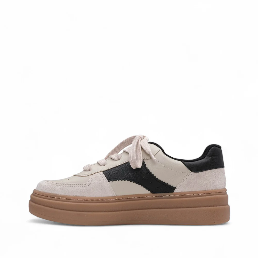 Sapatilha Casual Mulher Pele Bege - Image 2