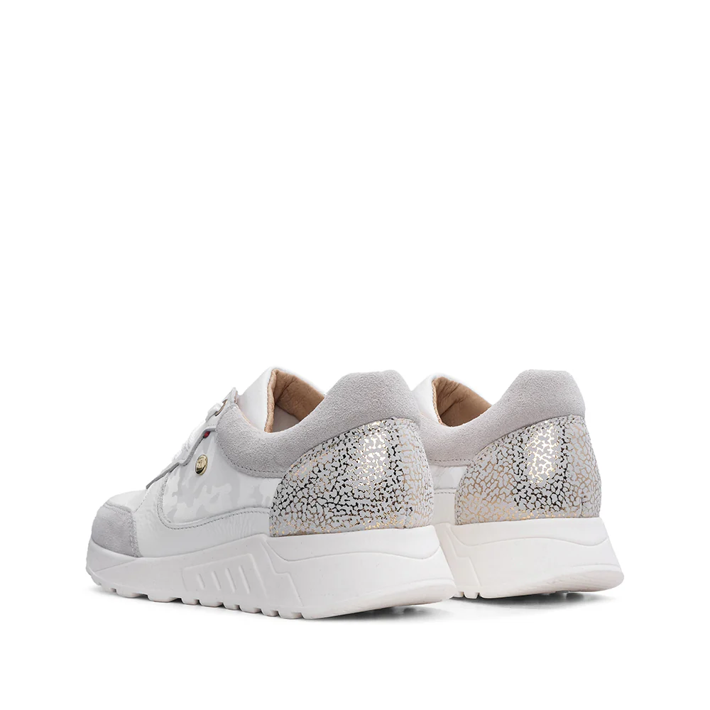 Sapatilha Casual Mulher Pele Branco - Image 3