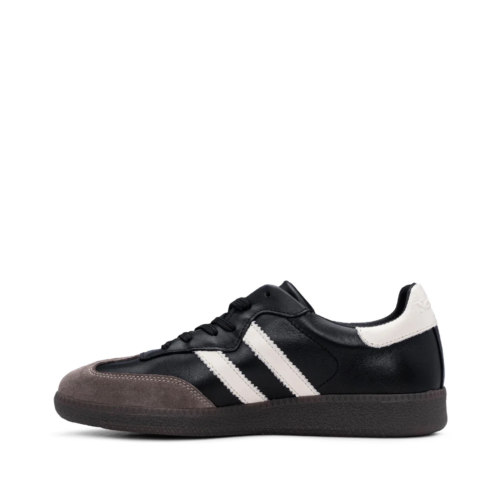 Sapatilha Casual Mulher Pele Preto E Branco - Image 2