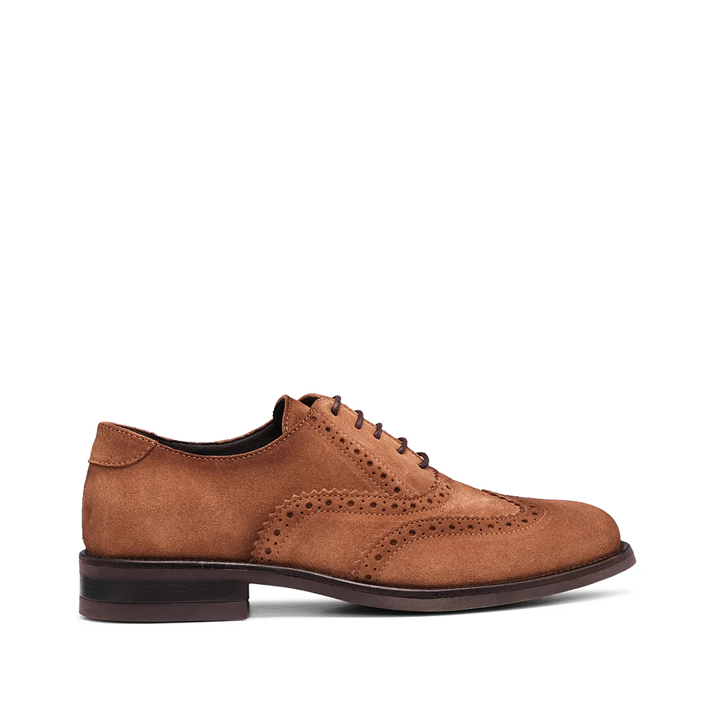 Sapato Casual Homem Camurça Camel
