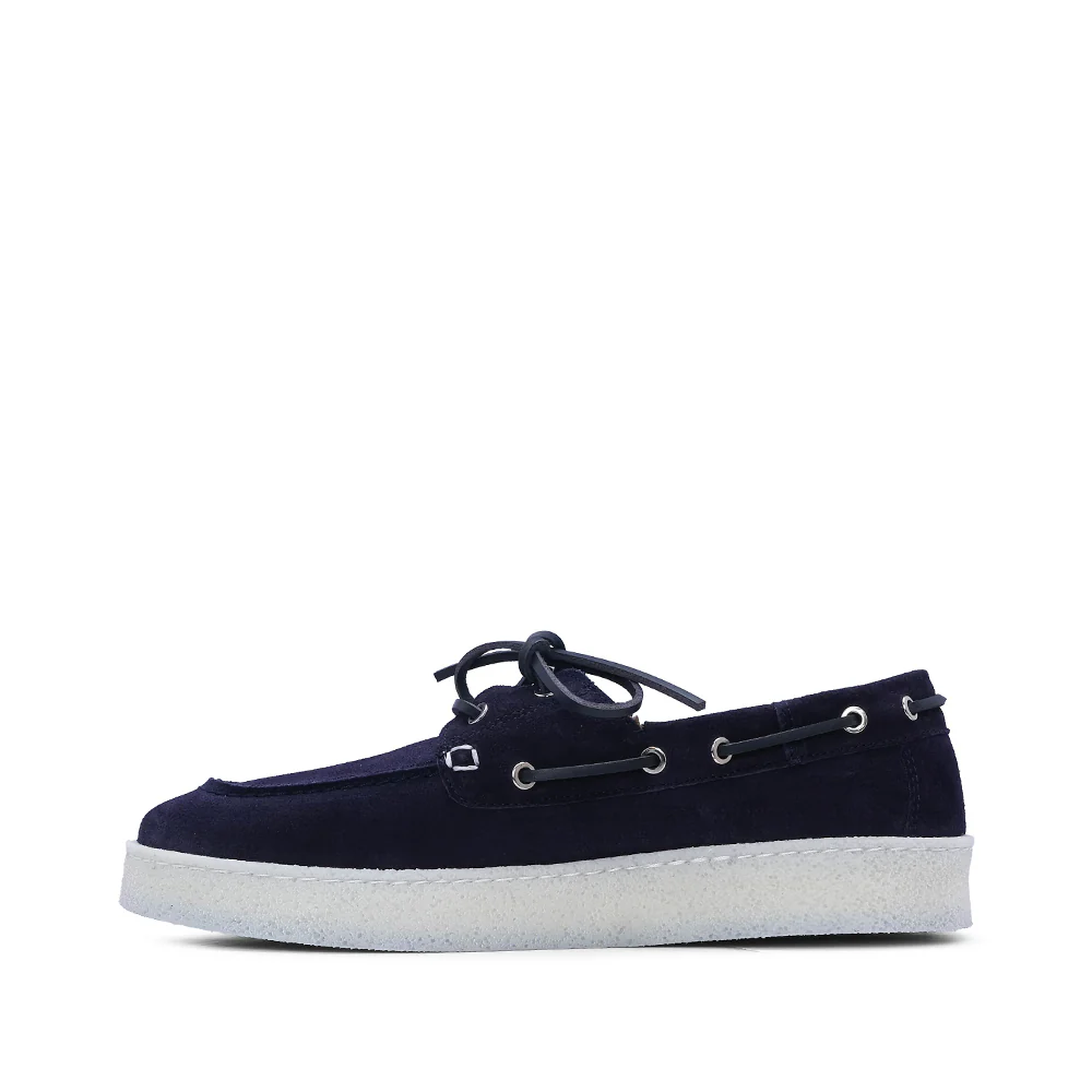 Sapato Casual Homem Camurça Azul Marinho - Image 2