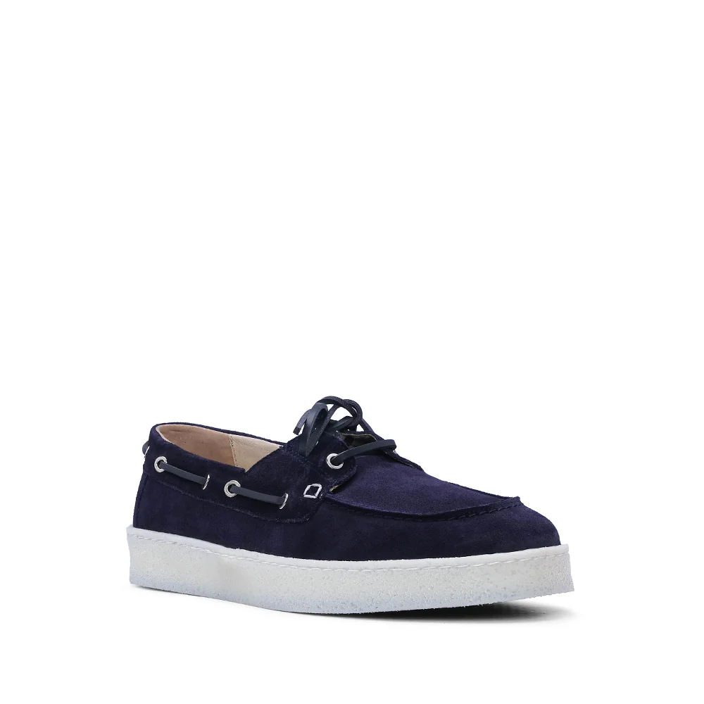 Sapato Casual Homem Camurça Azul Marinho - Image 3