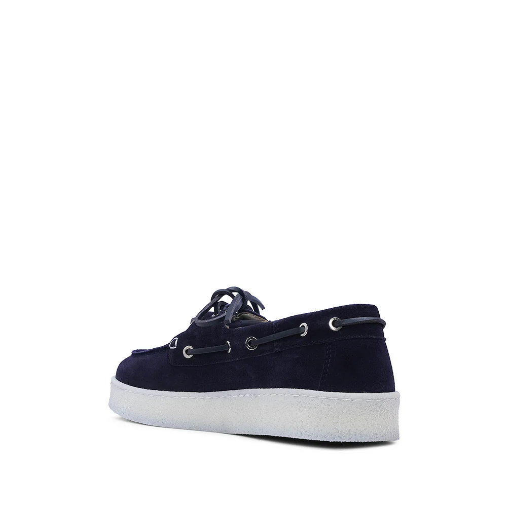 Sapato Casual Homem Camurça Azul Marinho - Image 4