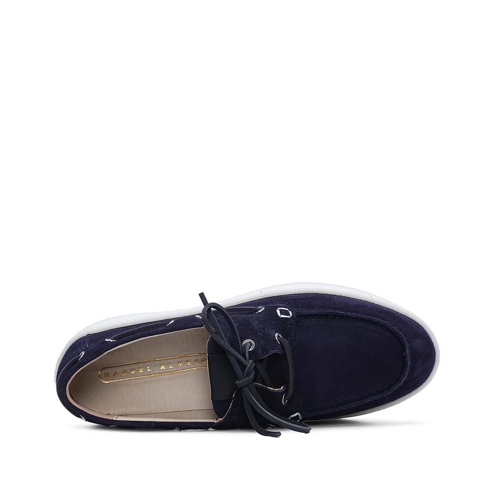Sapato Casual Homem Camurça Azul Marinho - Image 5