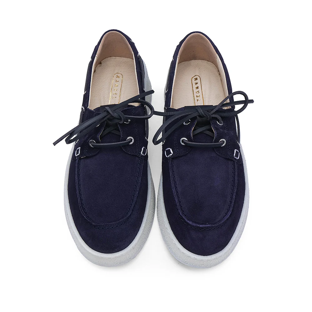 Sapato Casual Homem Camurça Azul Marinho - Image 6