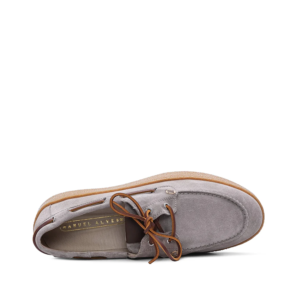 Sapato Casual Homem Camurça Taupe - Image 5