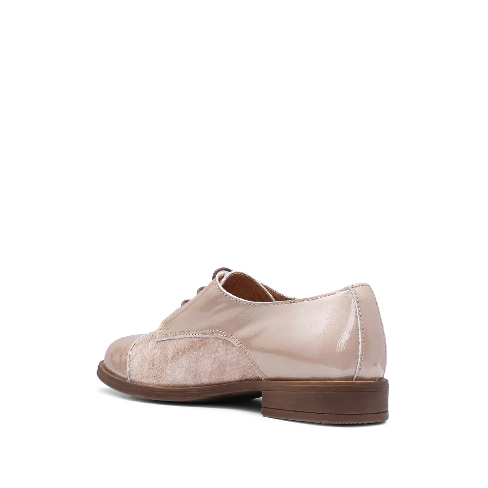Sapato Casual Mulher Verniz Taupe - Image 4