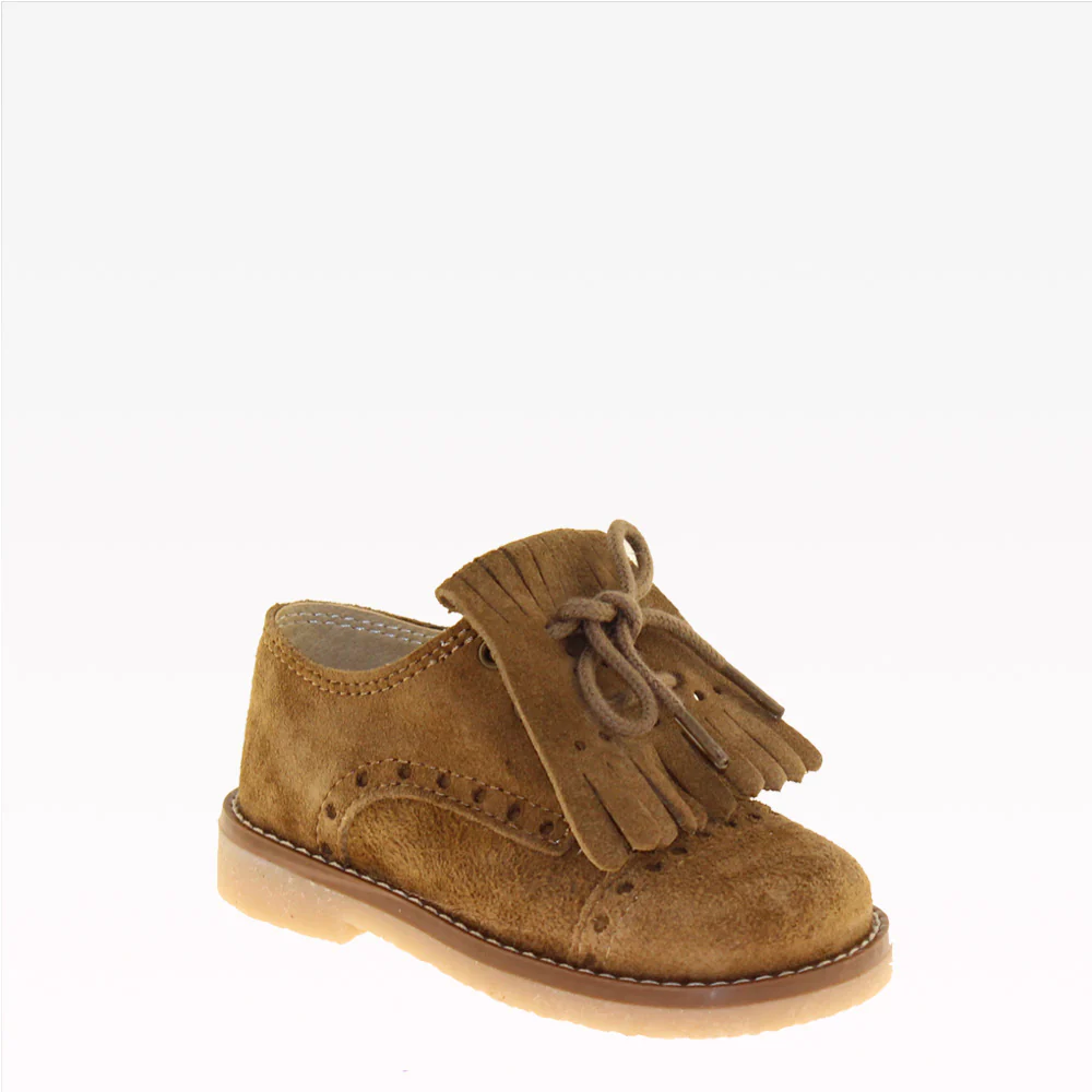 Sapato Clássico Criança Camurça Taupe - Image 3