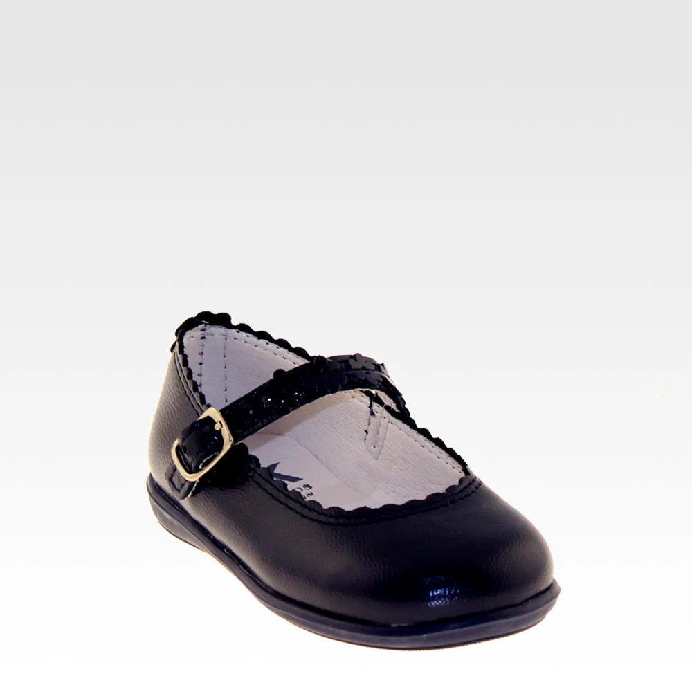 Sapato Clássico Criança Pele Azul Marinho - Image 3