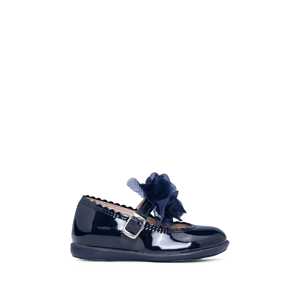 Sapato Clássico Criança Verniz Azul