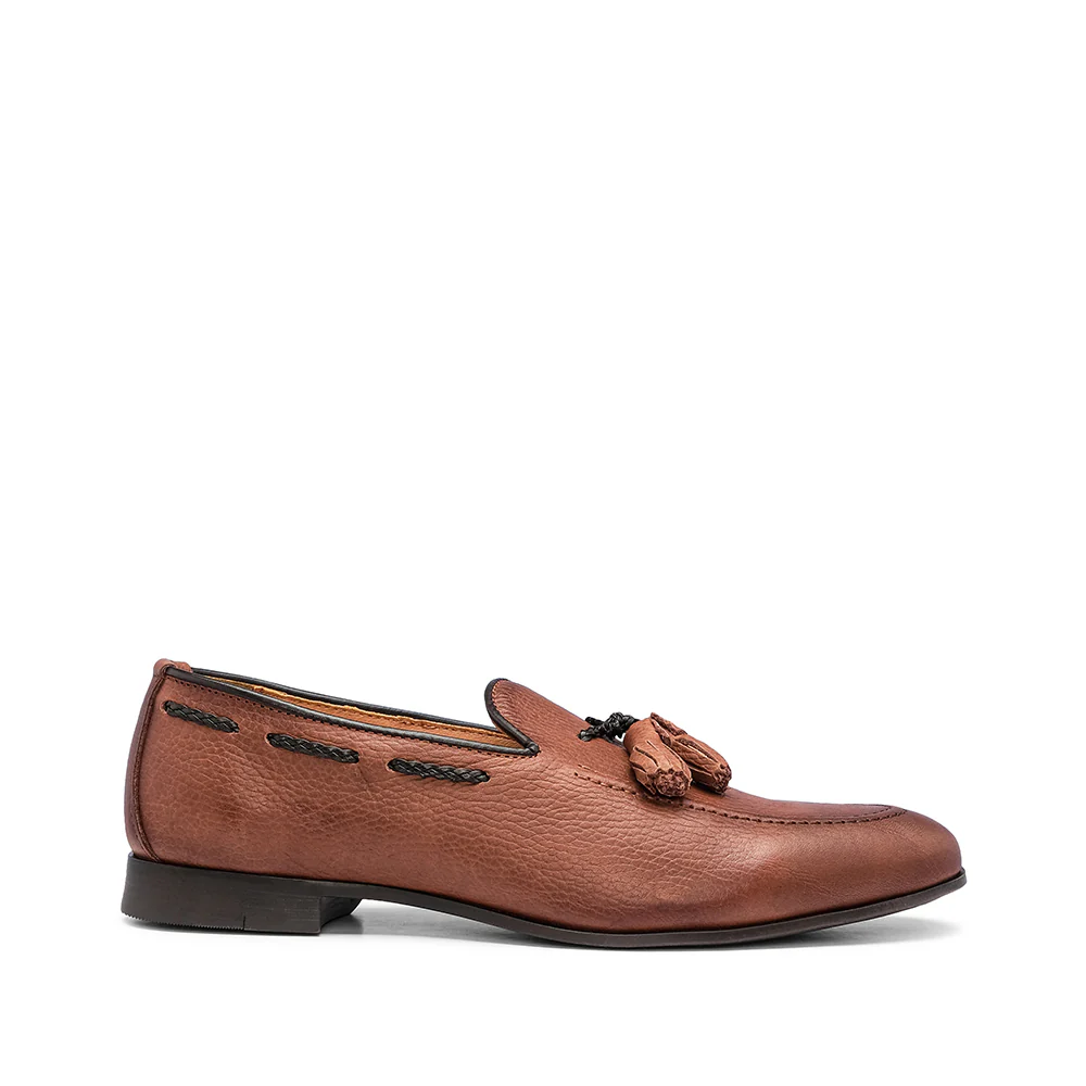 Sapato Clássico Homem Pele Camel