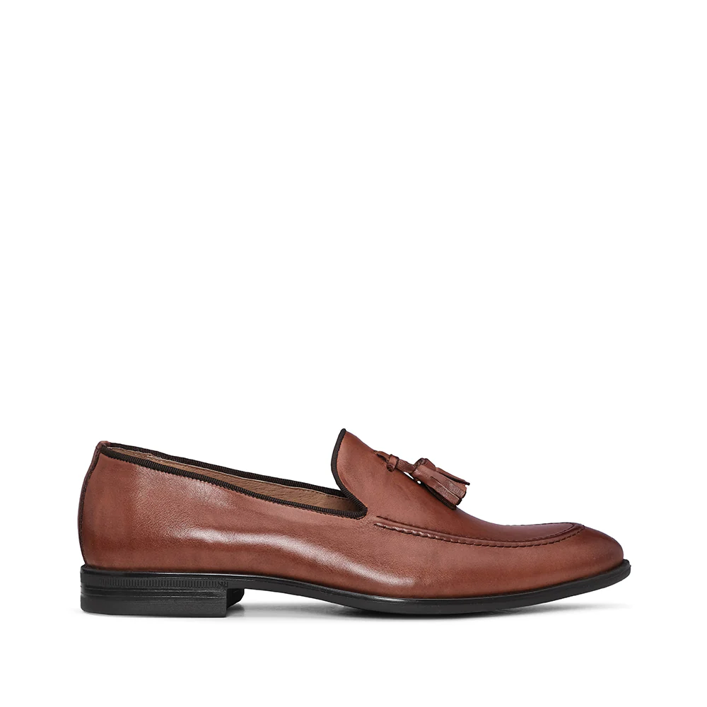 Sapato Clássico Homem Pele Camel
