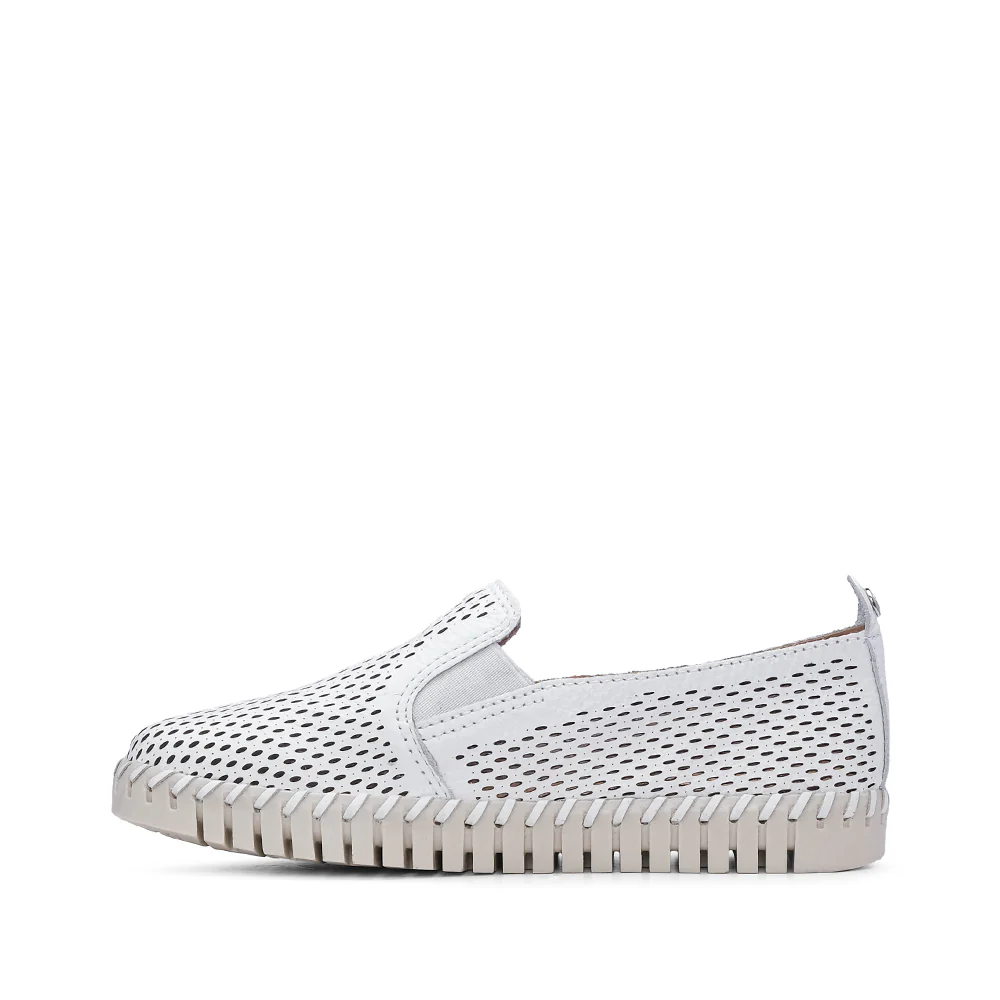 Sapato Conforto Mulher Pele Branco - Image 2