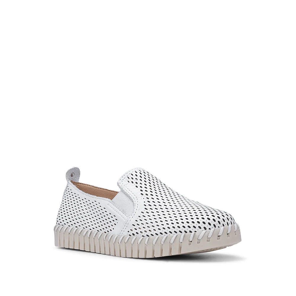 Sapato Conforto Mulher Pele Branco - Image 3