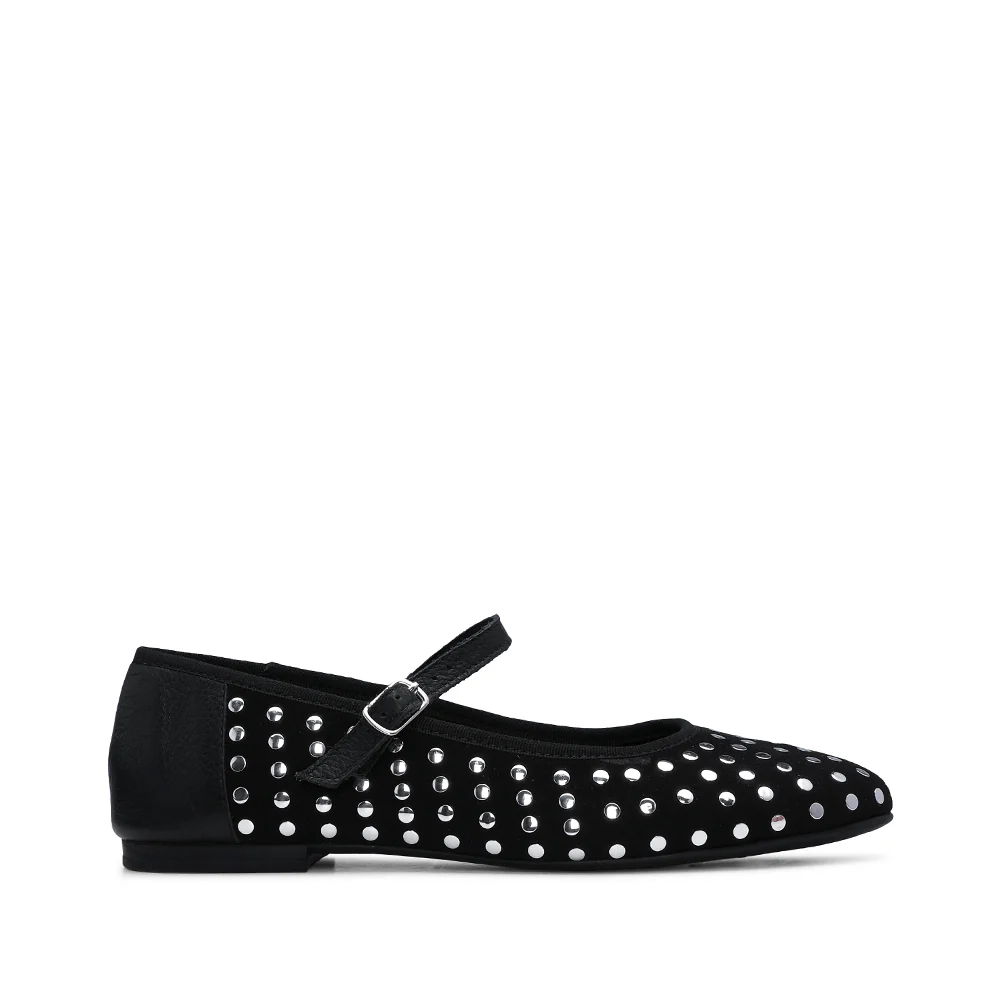Sapato Mary Jane Mulher Têxtil Preto
