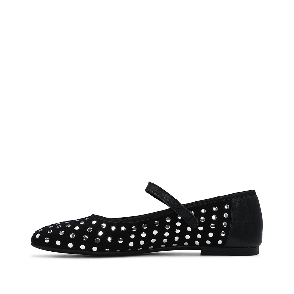 Sapato Mary Jane Mulher Têxtil Preto - Image 2