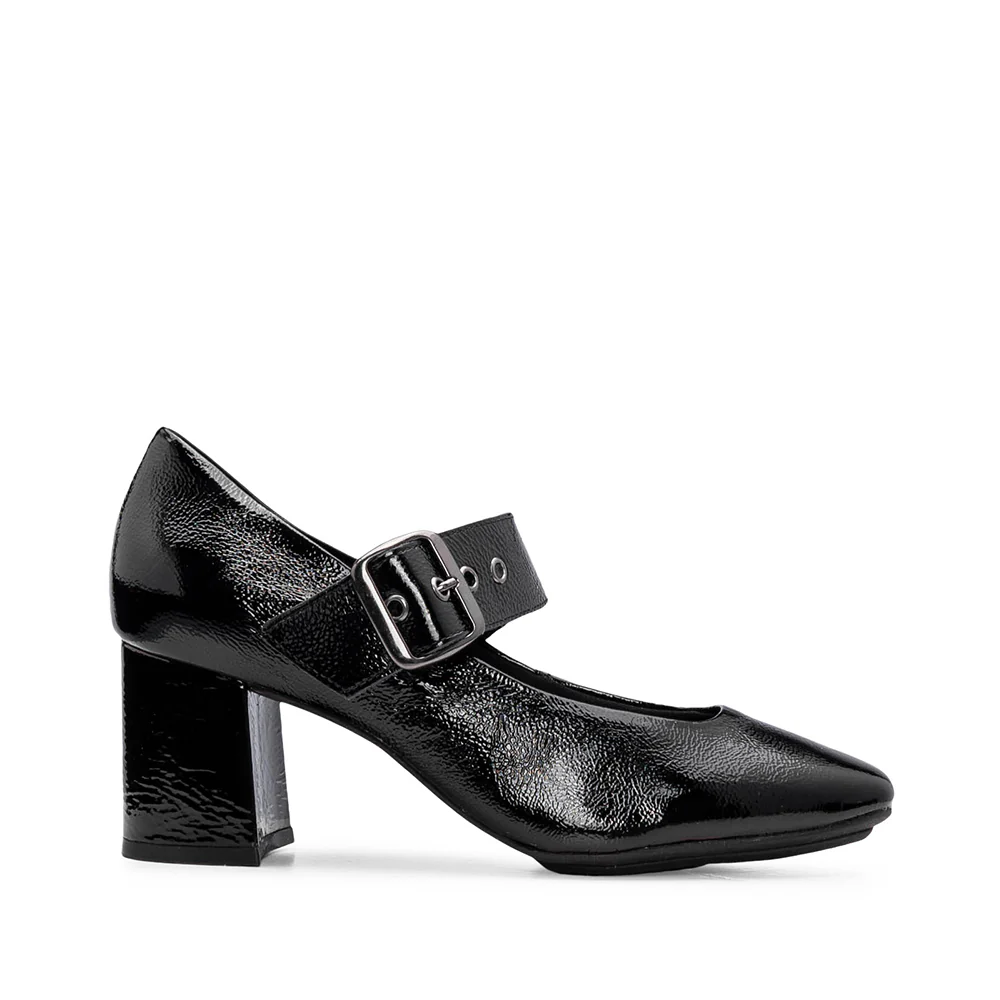 Sapato Mary Jane Mulher Verniz Preto