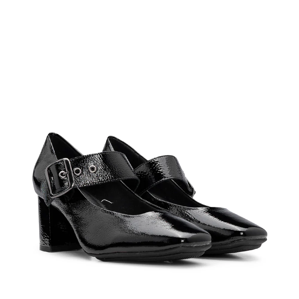 Sapato Mary Jane Mulher Verniz Preto - Image 2