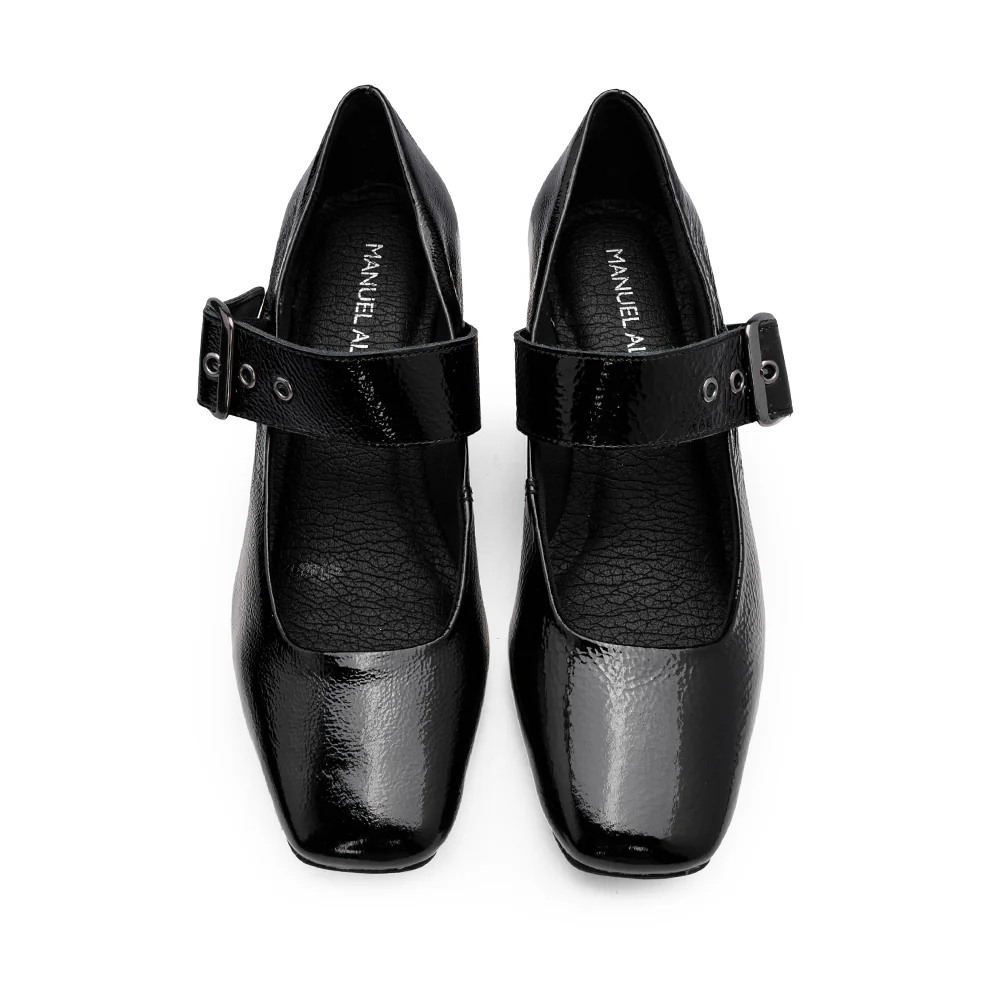 Sapato Mary Jane Mulher Verniz Preto - Image 4