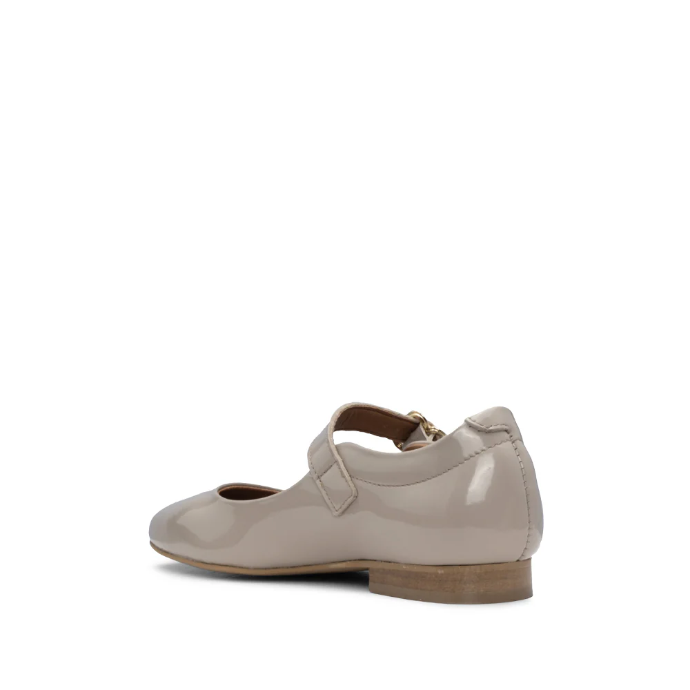 Sapato Mary Jane Mulher Verniz Bege - Image 4