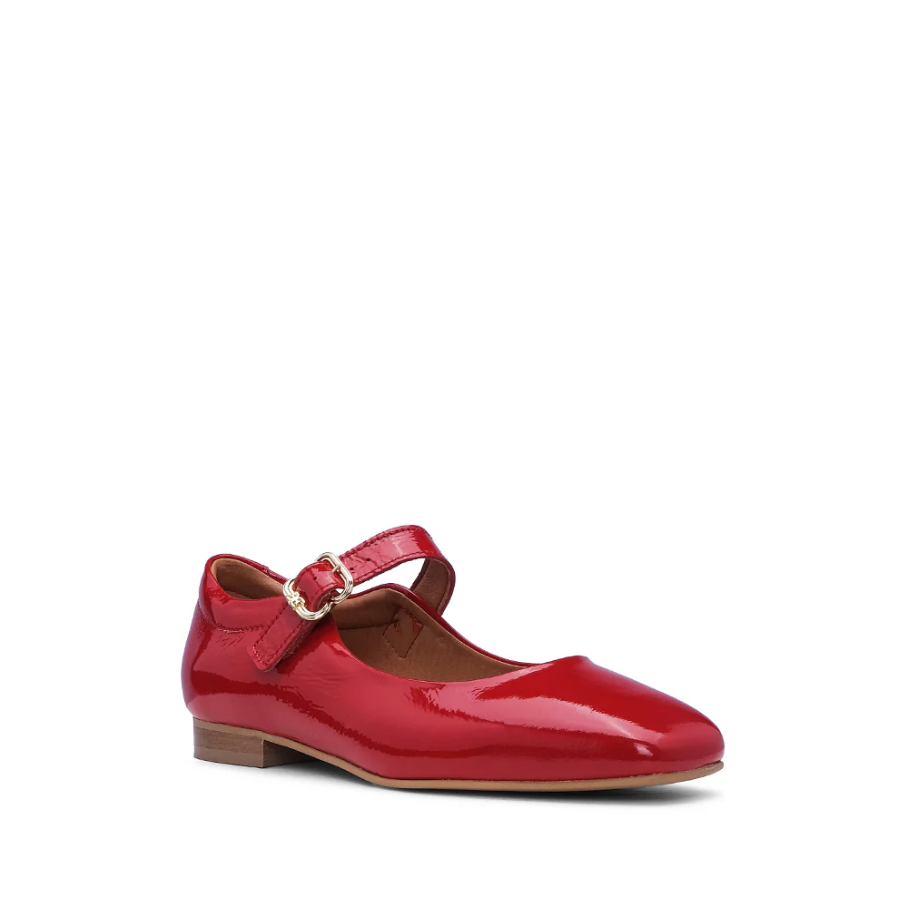 Sapato Mary Jane Mulher Verniz Vermelho - Image 3