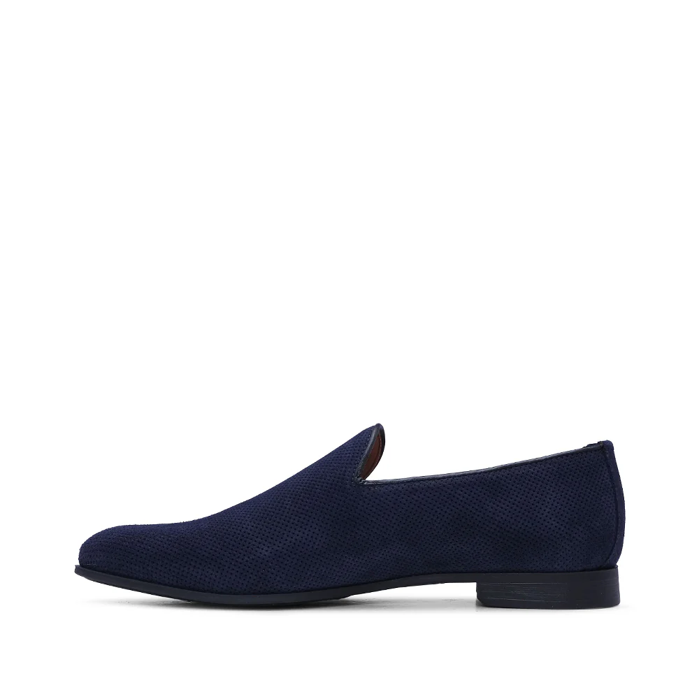 Sapato Mocassim Homem Camurça Azul Marinho - Image 2