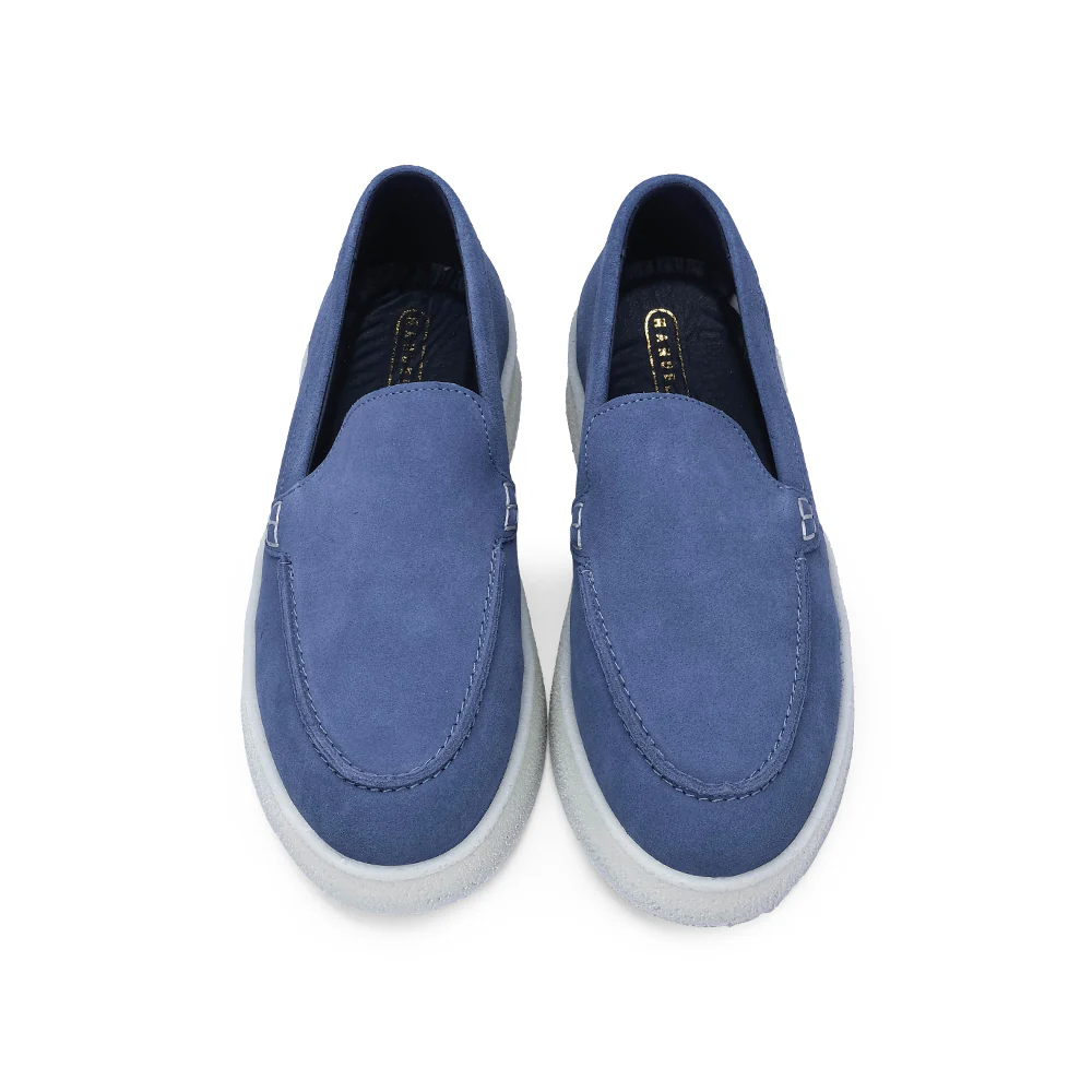 Sapato Mocassim Homem Camurça Jeans - Image 6