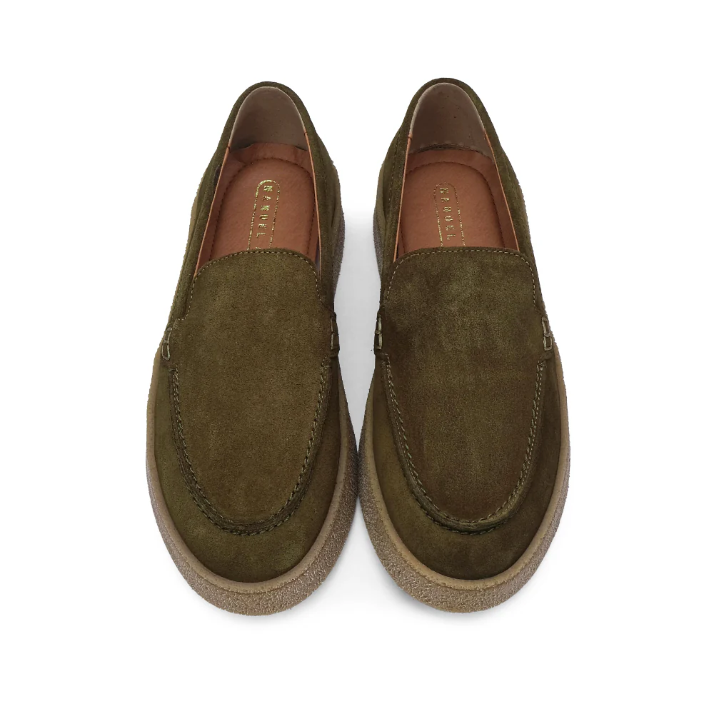 Sapato Mocassim Homem Camurça Verde - Image 6