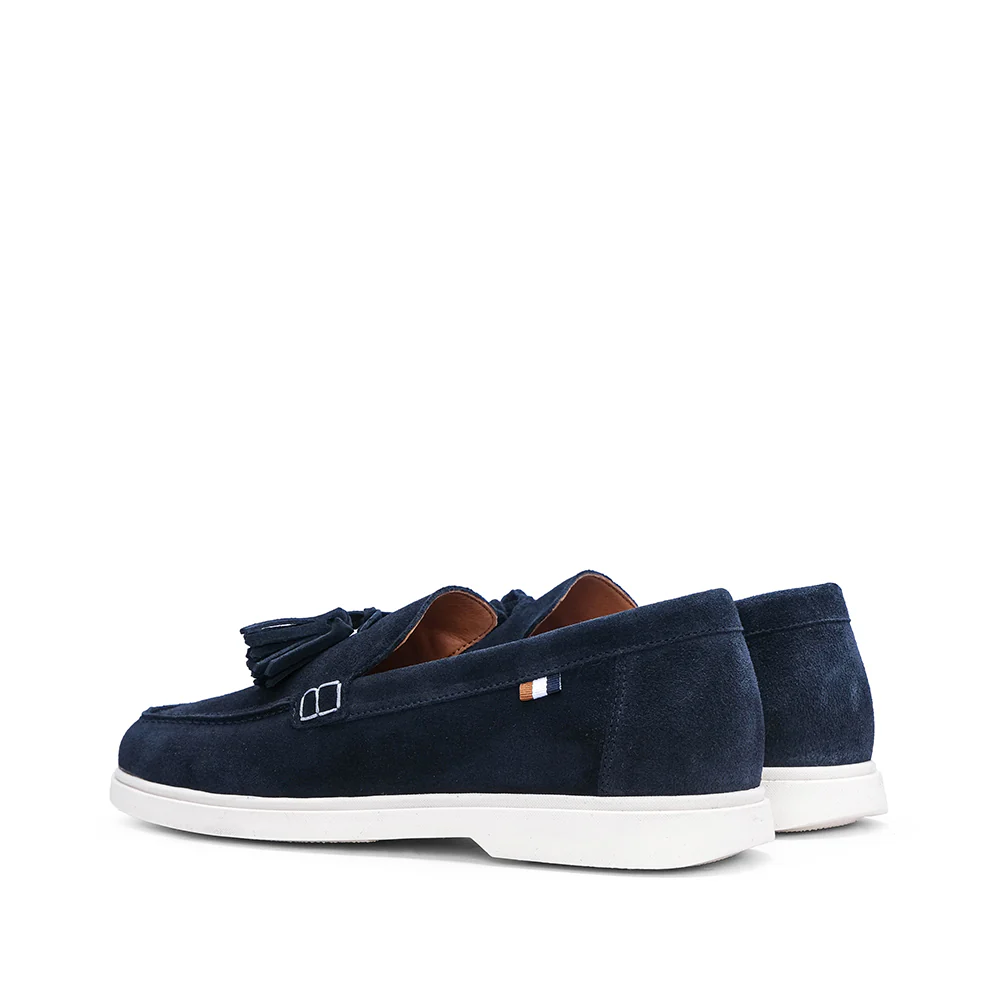 Sapato Mocassim Homem Camurça Azul Marinho - Image 3