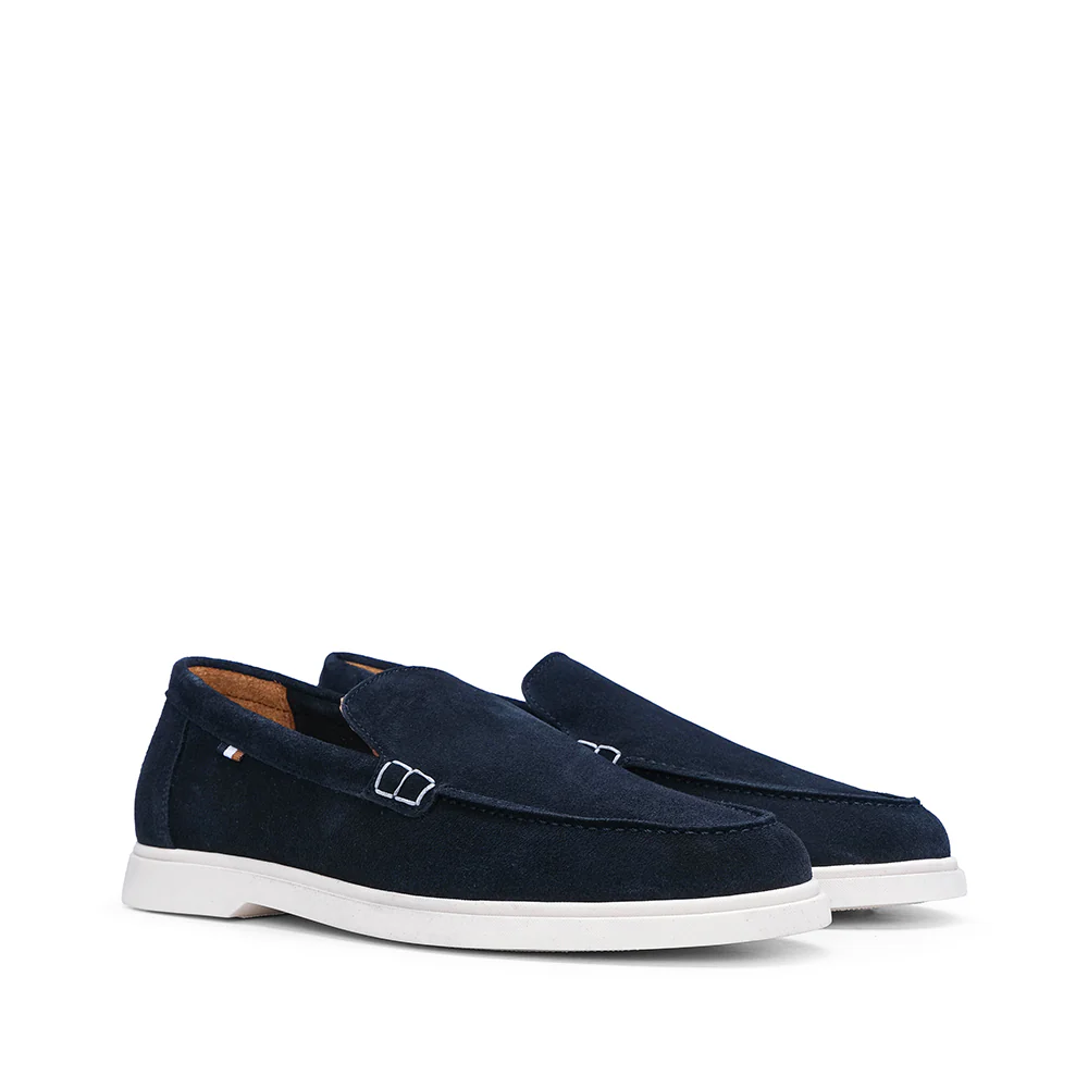 Sapato Mocassim Homem Camurça Azul Marinho - Image 2