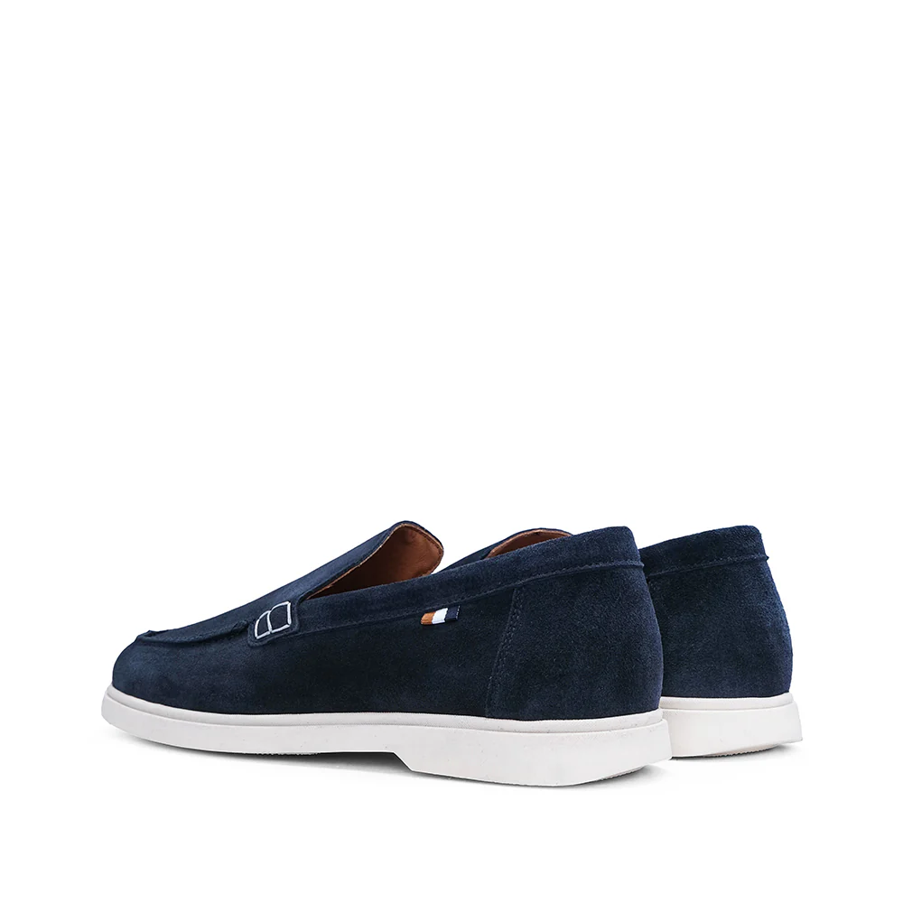 Sapato Mocassim Homem Camurça Azul Marinho - Image 3