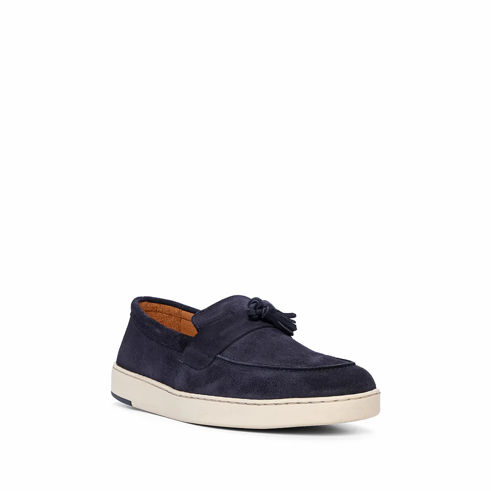 Sapato Mocassim Homem Camurça Azul Marinho - Image 3