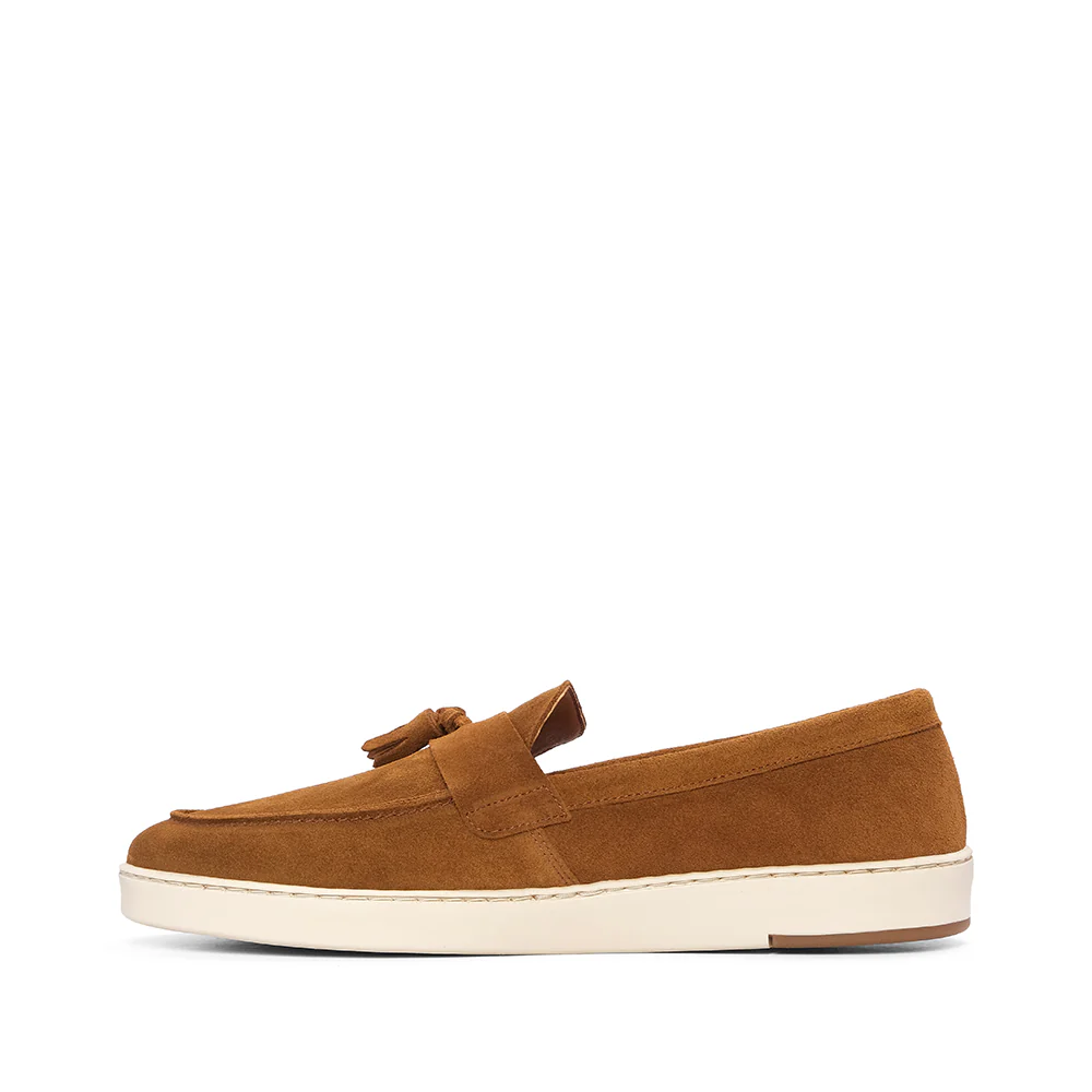 Sapato Mocassim Homem Camurça Cognac - Image 2