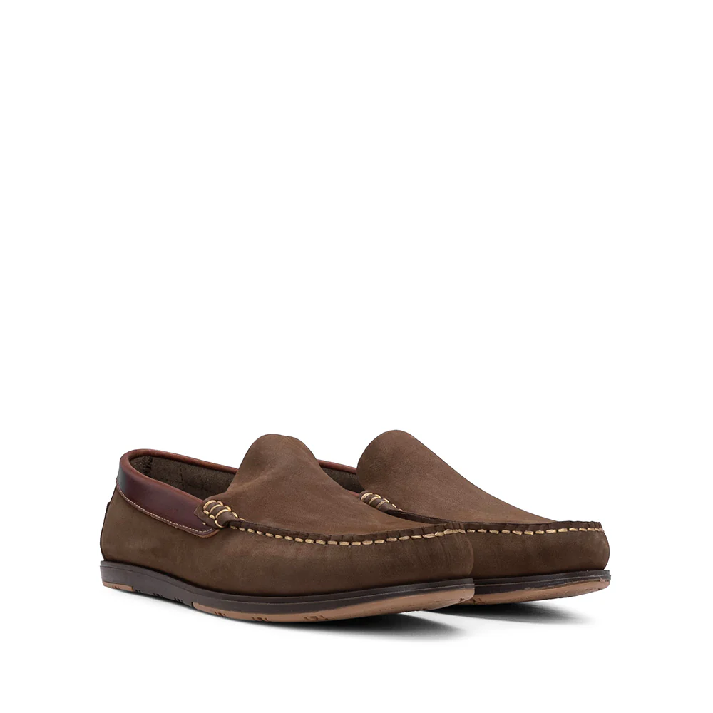 Sapato Mocassim Homem Nobuck Camel - Image 2