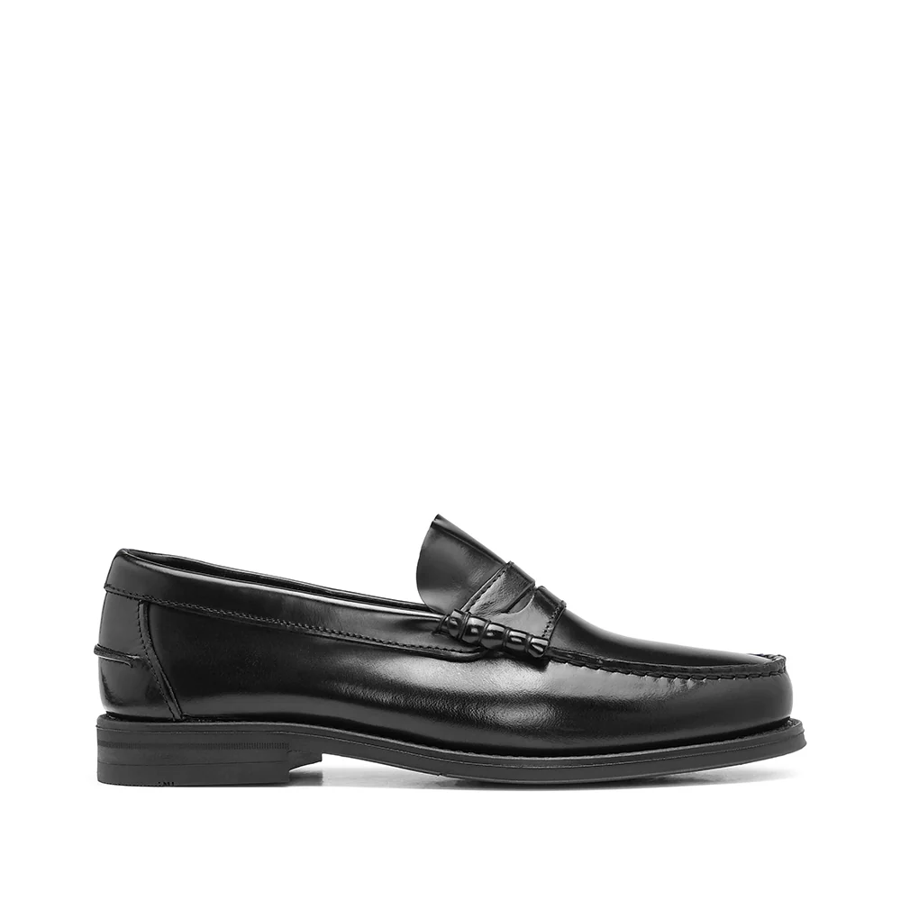 Sapato Mocassim Homem Polido Preto