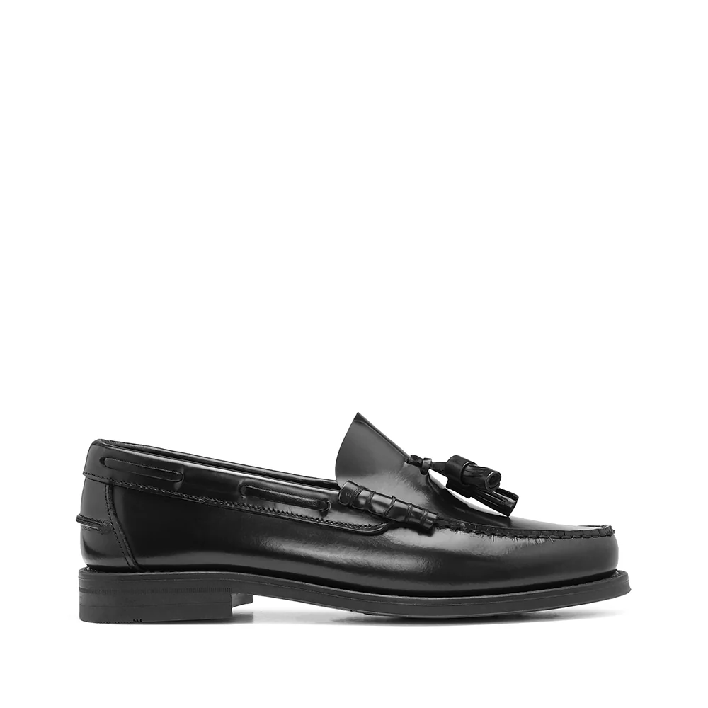 Sapato Mocassim Homem Polido Preto