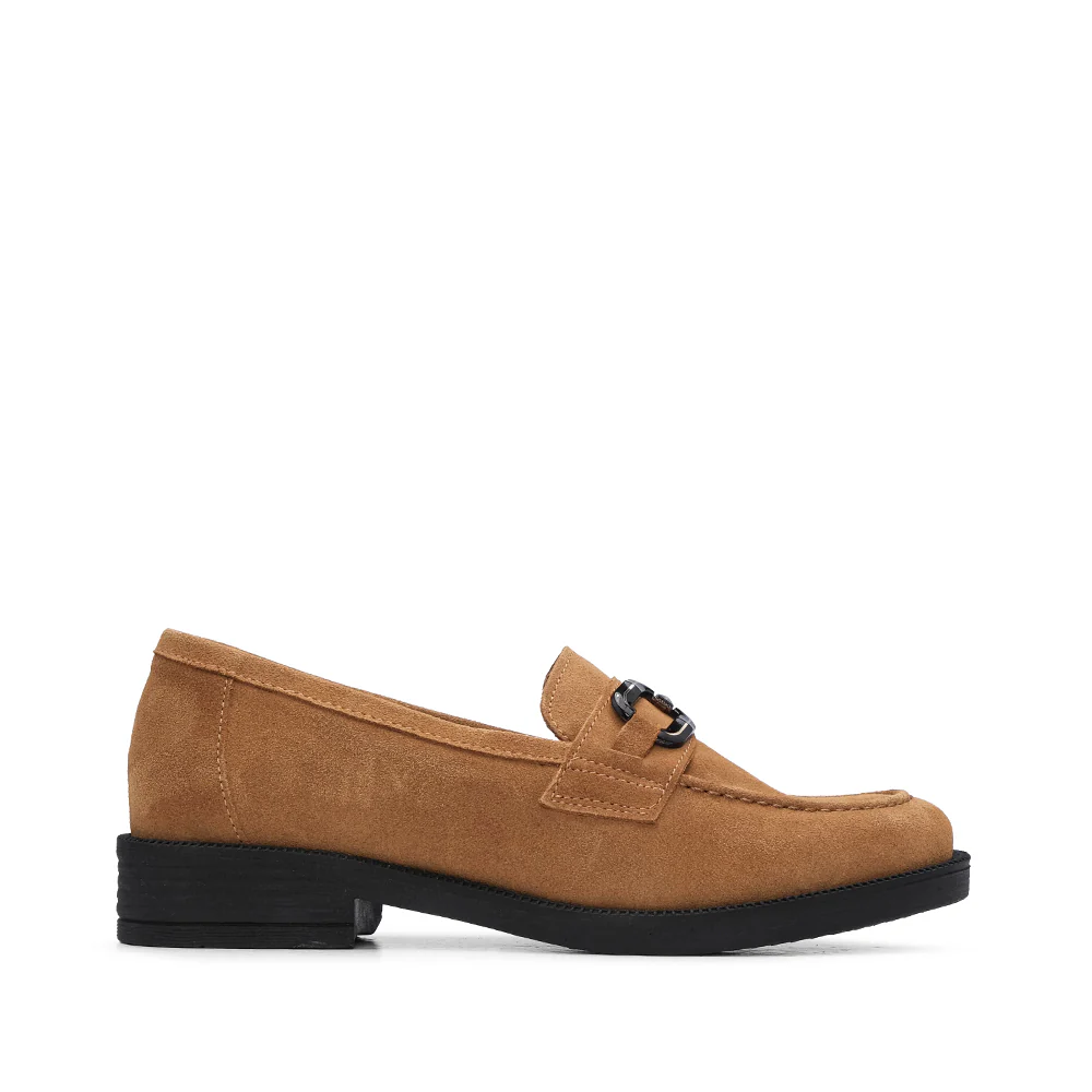 Sapato Mocassim Mulher Camurça Camel - Image 2