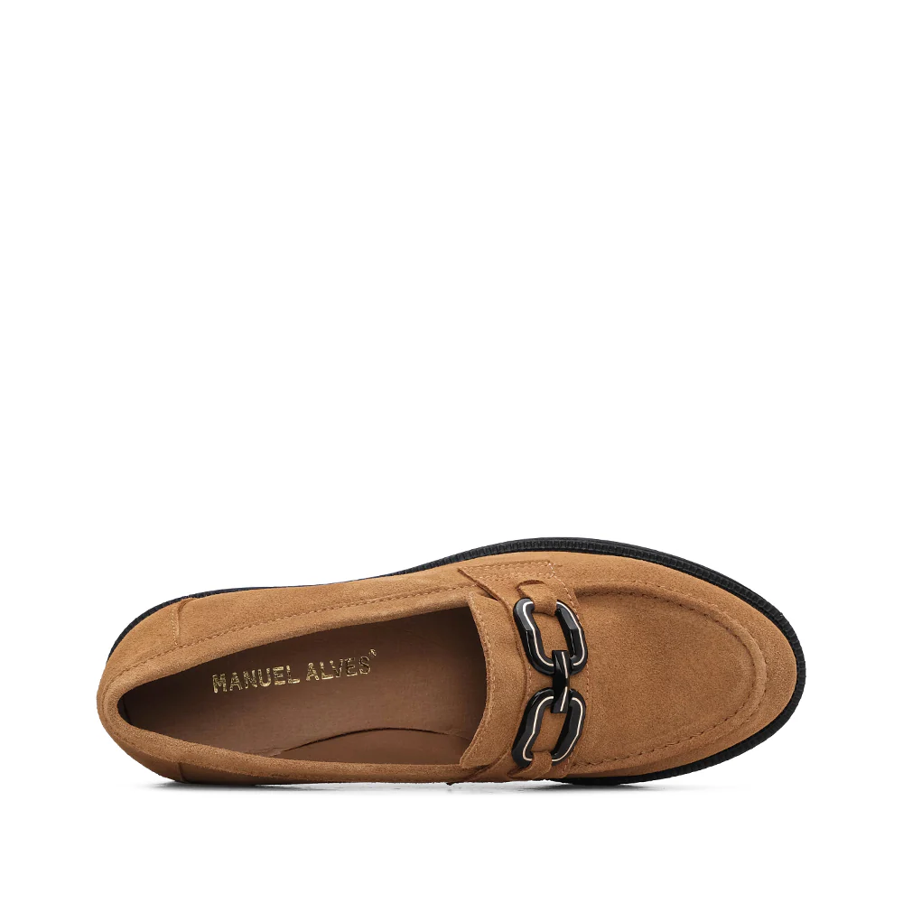 Sapato Mocassim Mulher Camurça Camel - Image 4