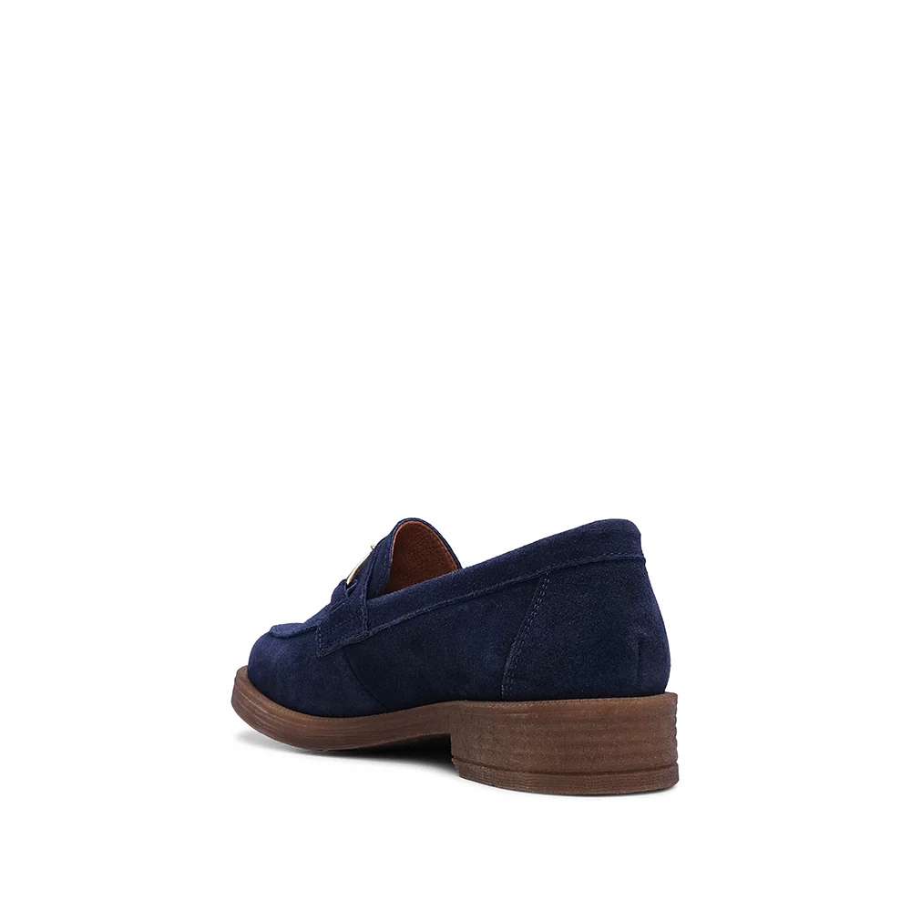 Sapato Mocassim Mulher Camurça Azul Marinho - Image 4