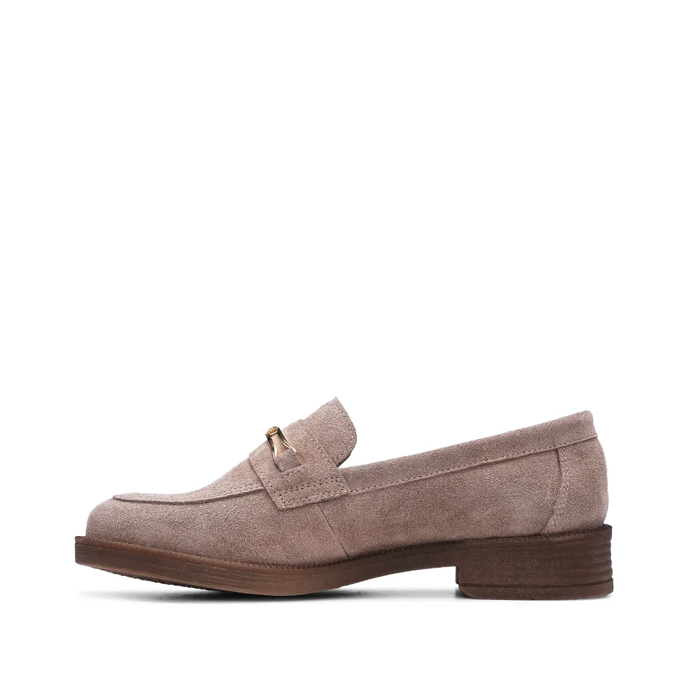 Sapato Mocassim Mulher Camurça Taupe - Image 2