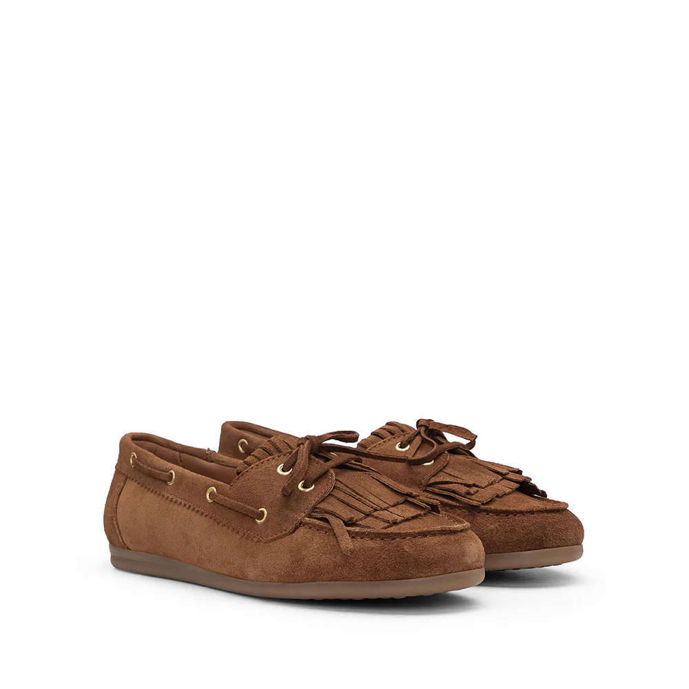 Sapato Mocassim Mulher Camurça Camel - Image 2