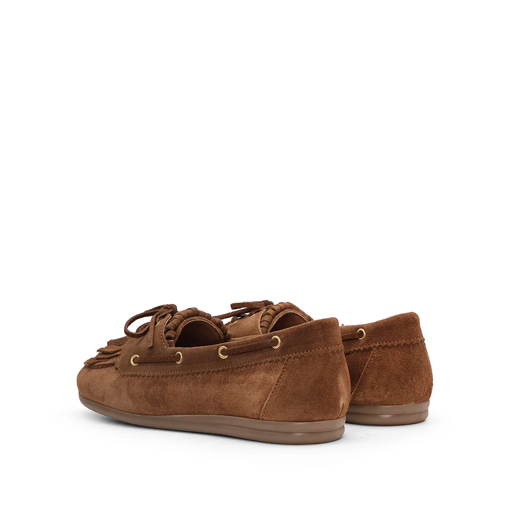 Sapato Mocassim Mulher Camurça Camel - Image 3