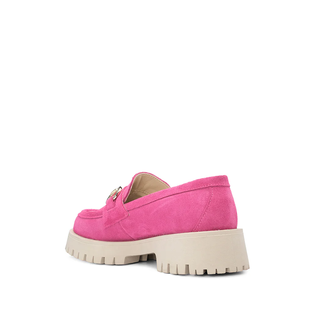 Sapato Mocassim Mulher Camurça Fuxia - Image 4