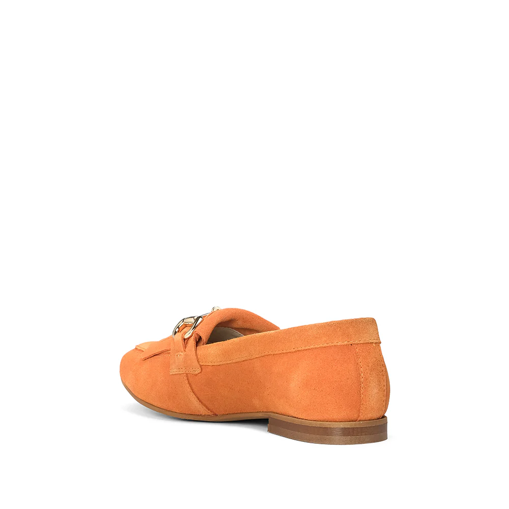 Sapato Mocassim Mulher Camurça Laranja - Image 4