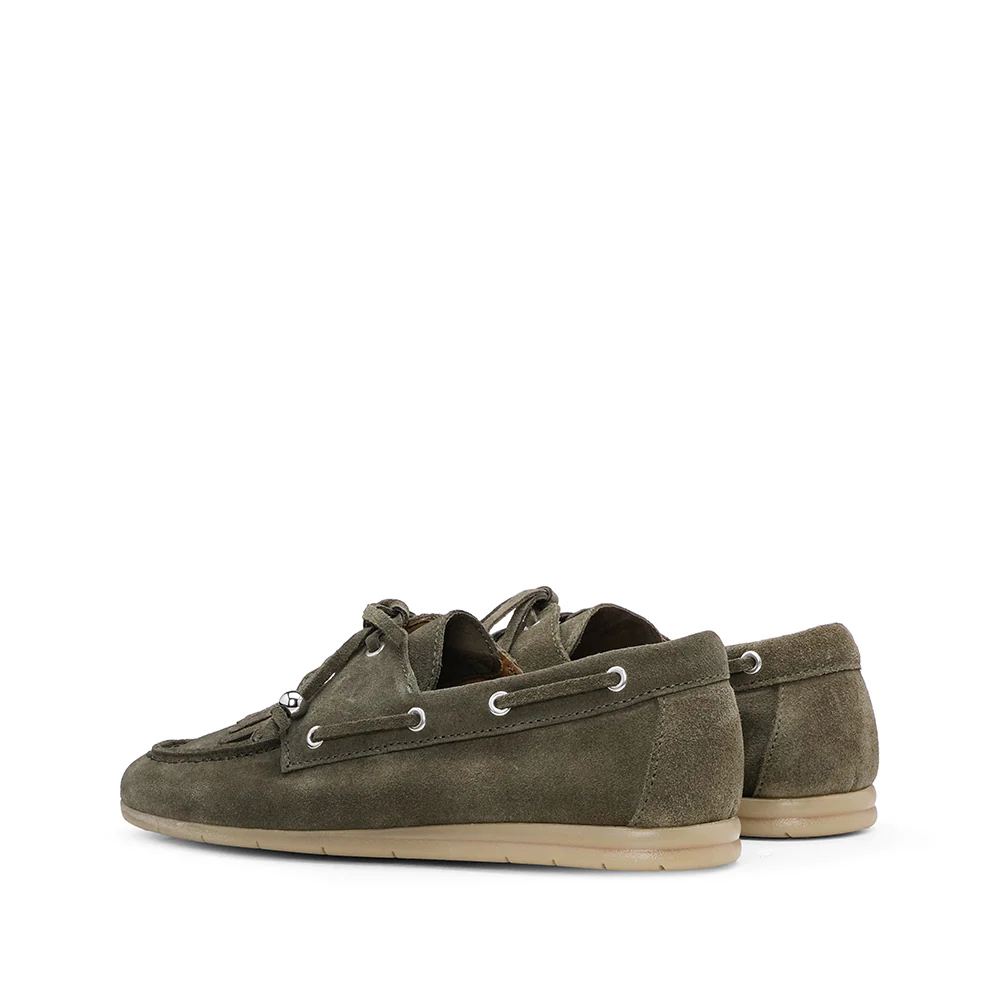 Sapato Mocassim Mulher Camurça Verde - Image 3