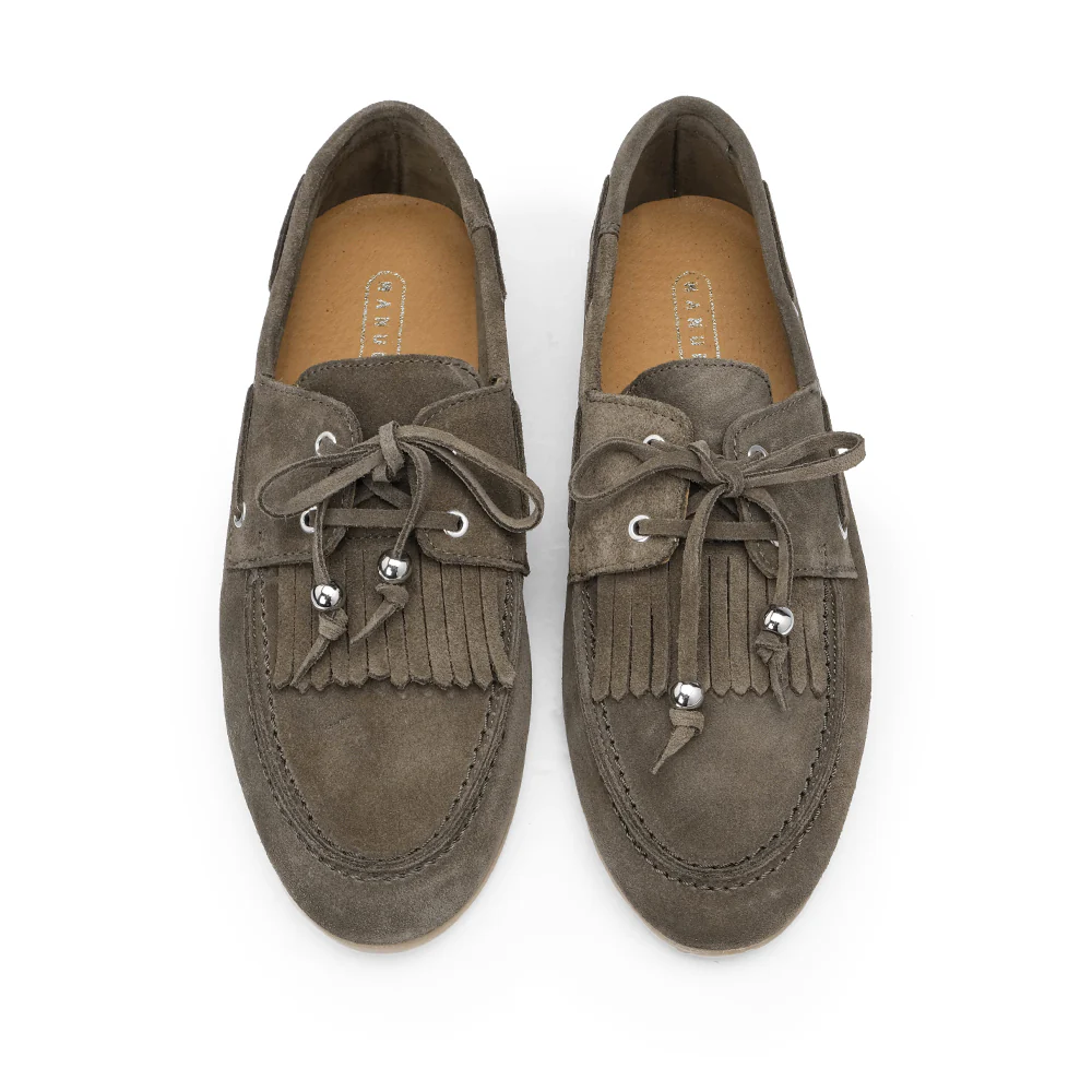 Sapato Mocassim Mulher Camurça Verde - Image 6