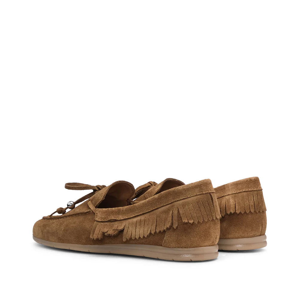 Sapato Mocassim Mulher Camurça Camel - Image 3